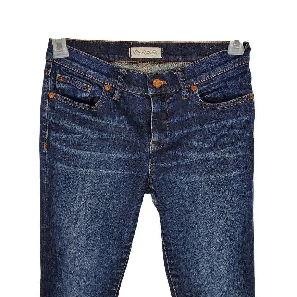 Madewell Skinny Jeans Dark Blue Size 27 Read - Picture 2 of 10